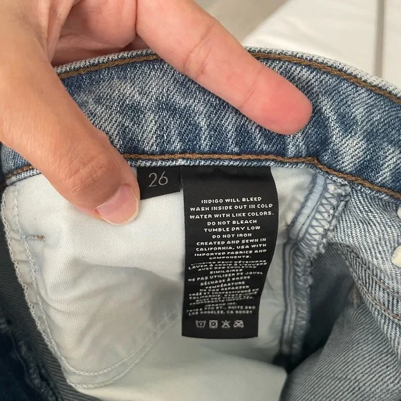 J Brand Light Blue Distressed Straight-Leg Jeans - Picture 6 of 6